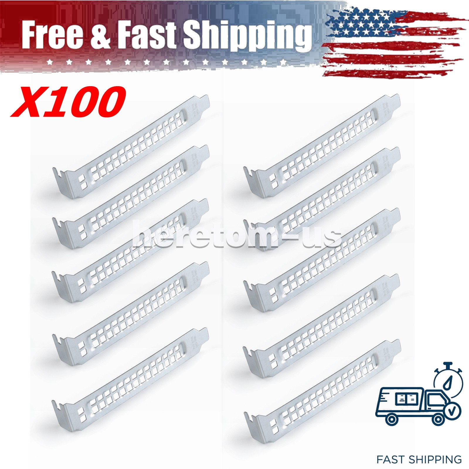 100PCS 3WTR9 Full Height PCI blank plate cover For Dell R540 R640 R740XD R840