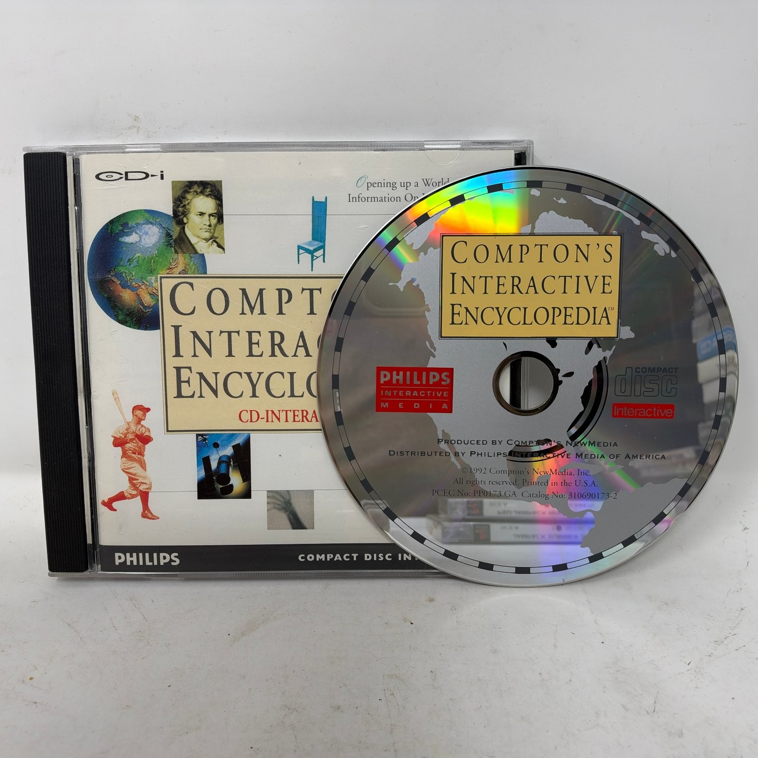 Compton's Interactive Encyclopedia Philips CD-i CD-Interactive Software Vintage