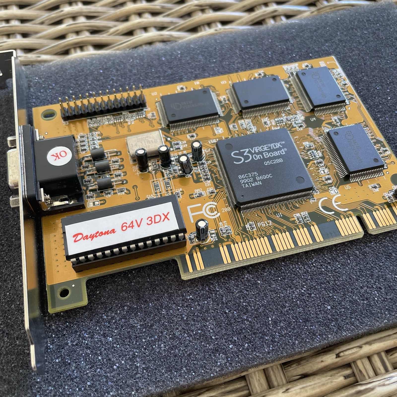 Trident Daytona 64V 3DX graphics card retro PC build S3 ViRGE/DX graphics chip