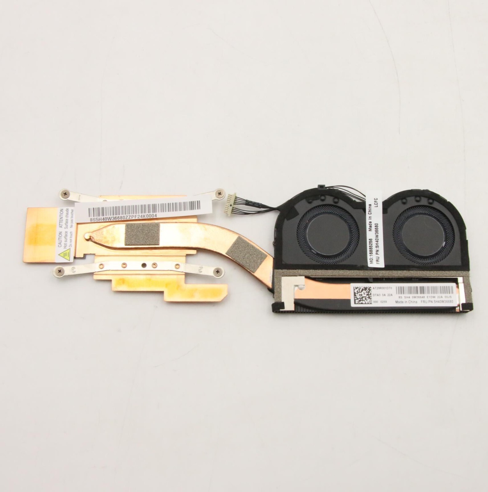 NEW For Lenovo ThinkPad X1 Yoga 7th 8th Gen CPU Heatsink Cooling Fan 5H40W36680