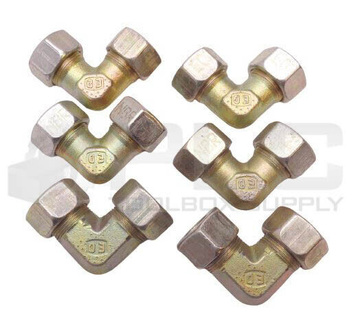 LOT OF 6 NEW EO/PARKER HYDRAULIC 90° FITTING 11/16