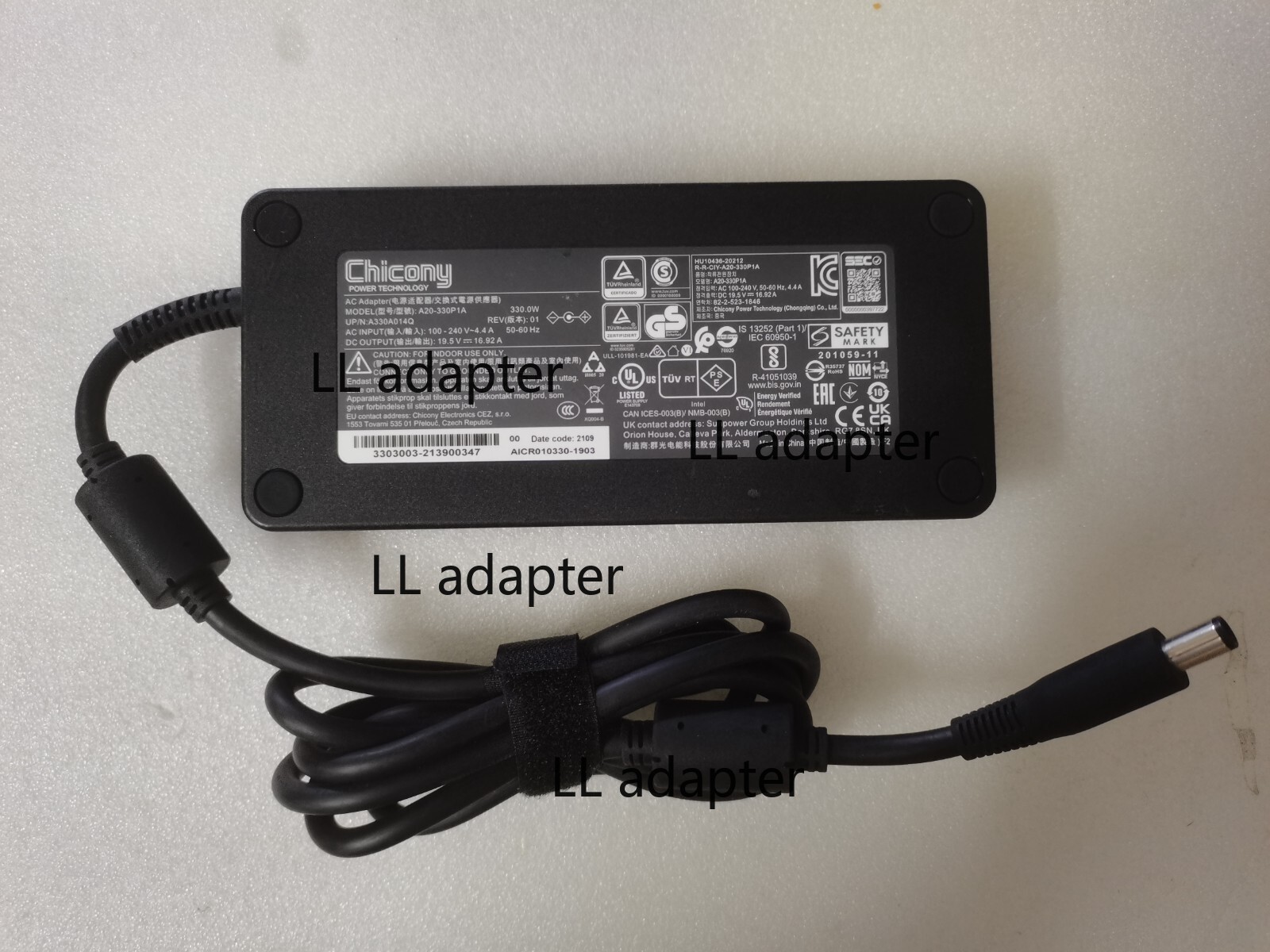 Genuine Chicony 19.5V 16.92A 330W Charger for ASUS ROG NUC 970 RNUC14SRKU9189AUI