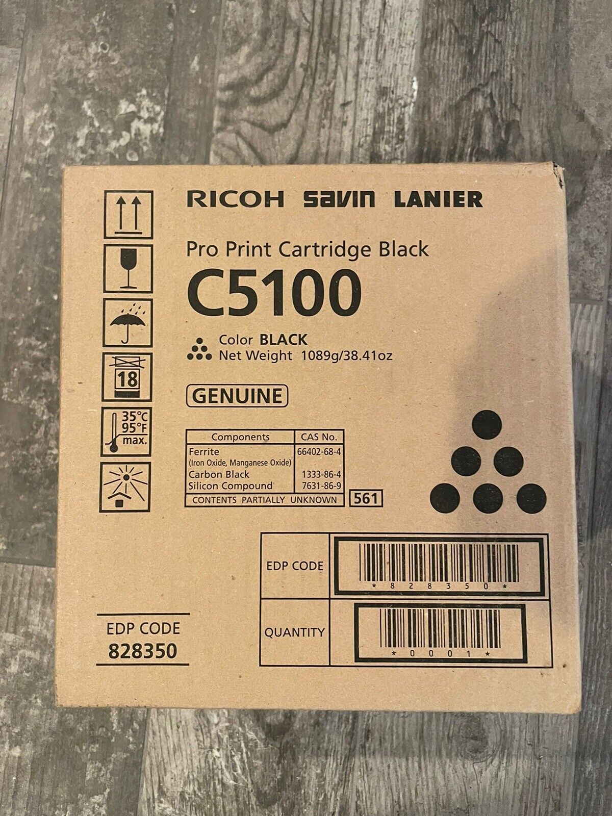 Genuine Ricoh Savin Lanier 828350 828221 C5100 Toner Cartridge Black Pro C5100S