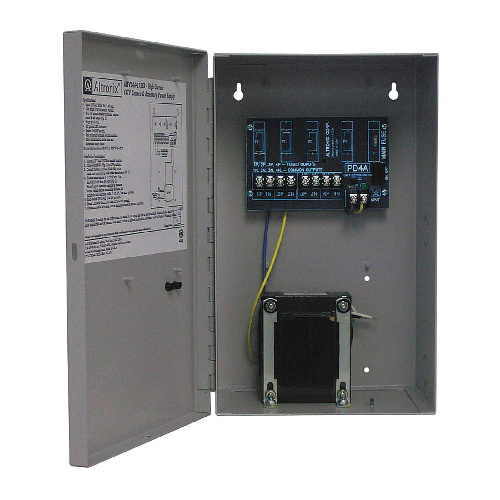 ALTRONIX ALTV244175CB Power Supply 4PTC 24Vac @ 7.25A