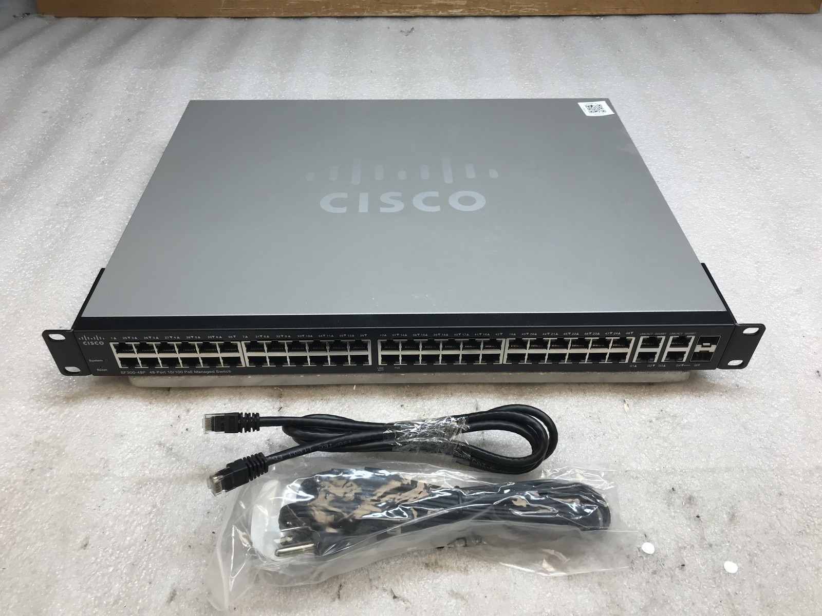 Cisco SF300-48P 48-Port 10/100 PoE Ethernet 2x SFP Smart Managed Network Switch