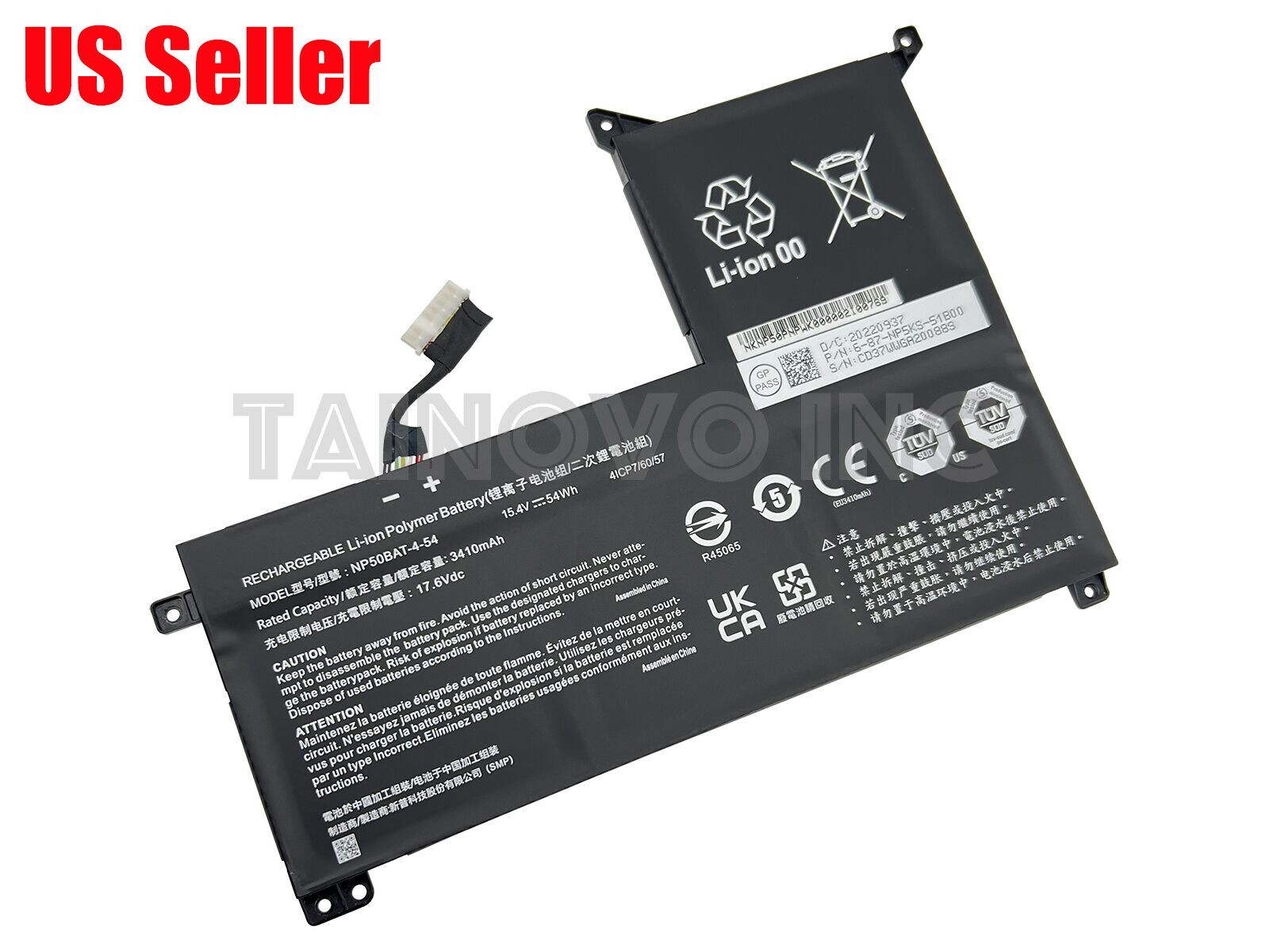 New Genuine NP50BAT-4-54 Battery for CLEVO NP70 X17 AT22 Gigabyte G5 GE KF G7 KE