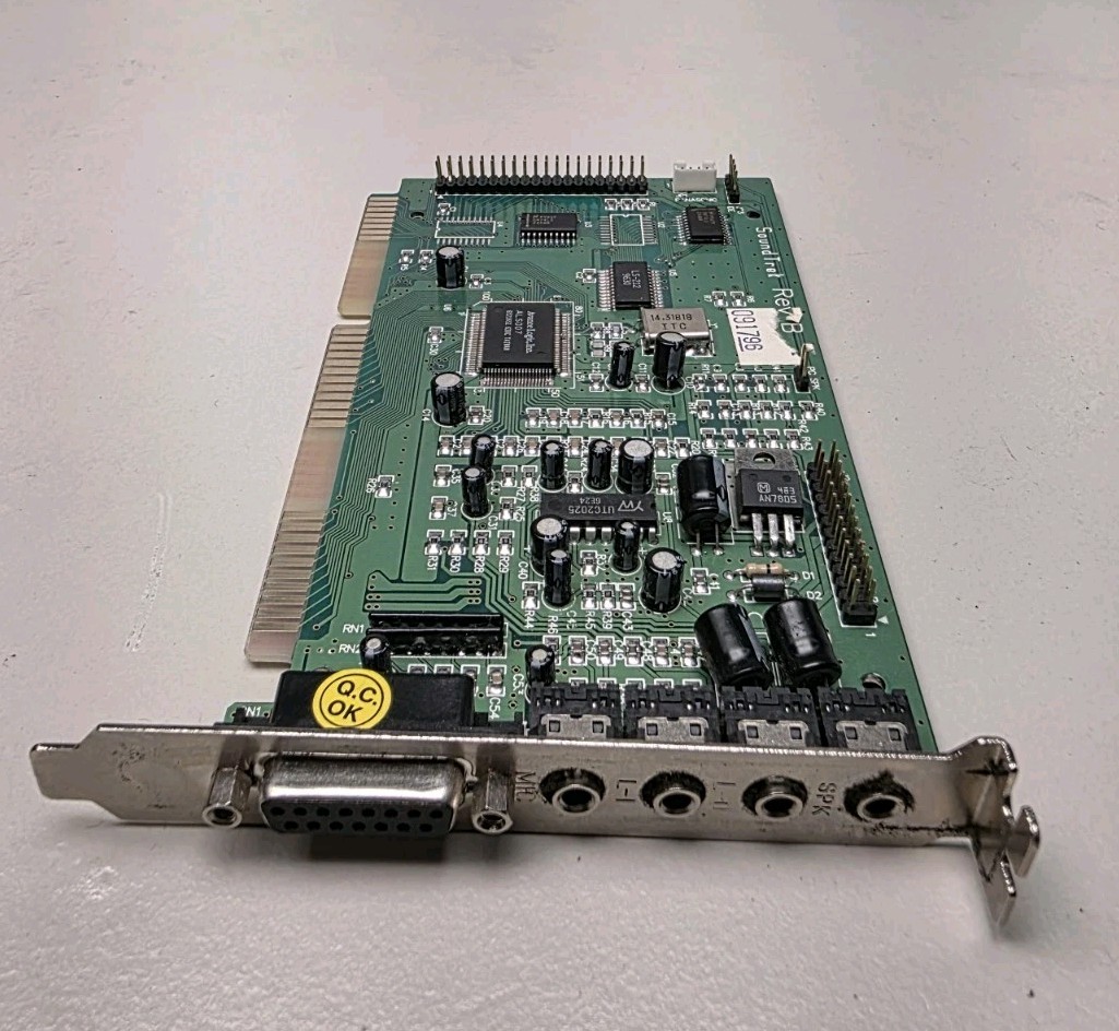 Vintage SoundTrek Rev B ALS007 16-bit ISA W/LS-212 1996 Sound Card
