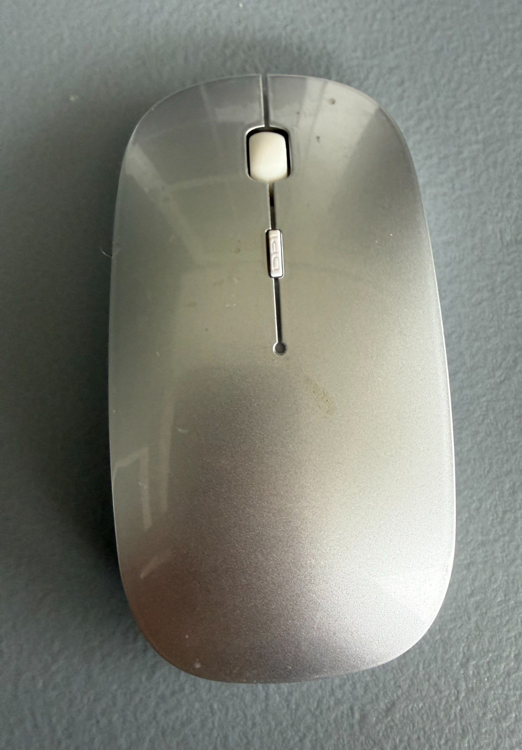 E68 Wireless Mouse Dual Mode USB Bluetooth Rechargeable Slim Optical - Silver