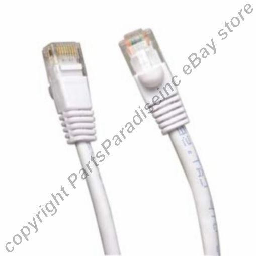 Lot5pk ALL COPPER 10ft RJ45 Cat5e Ethernet/Networ​k UTP Cable/Cord/Wire​{WHITE