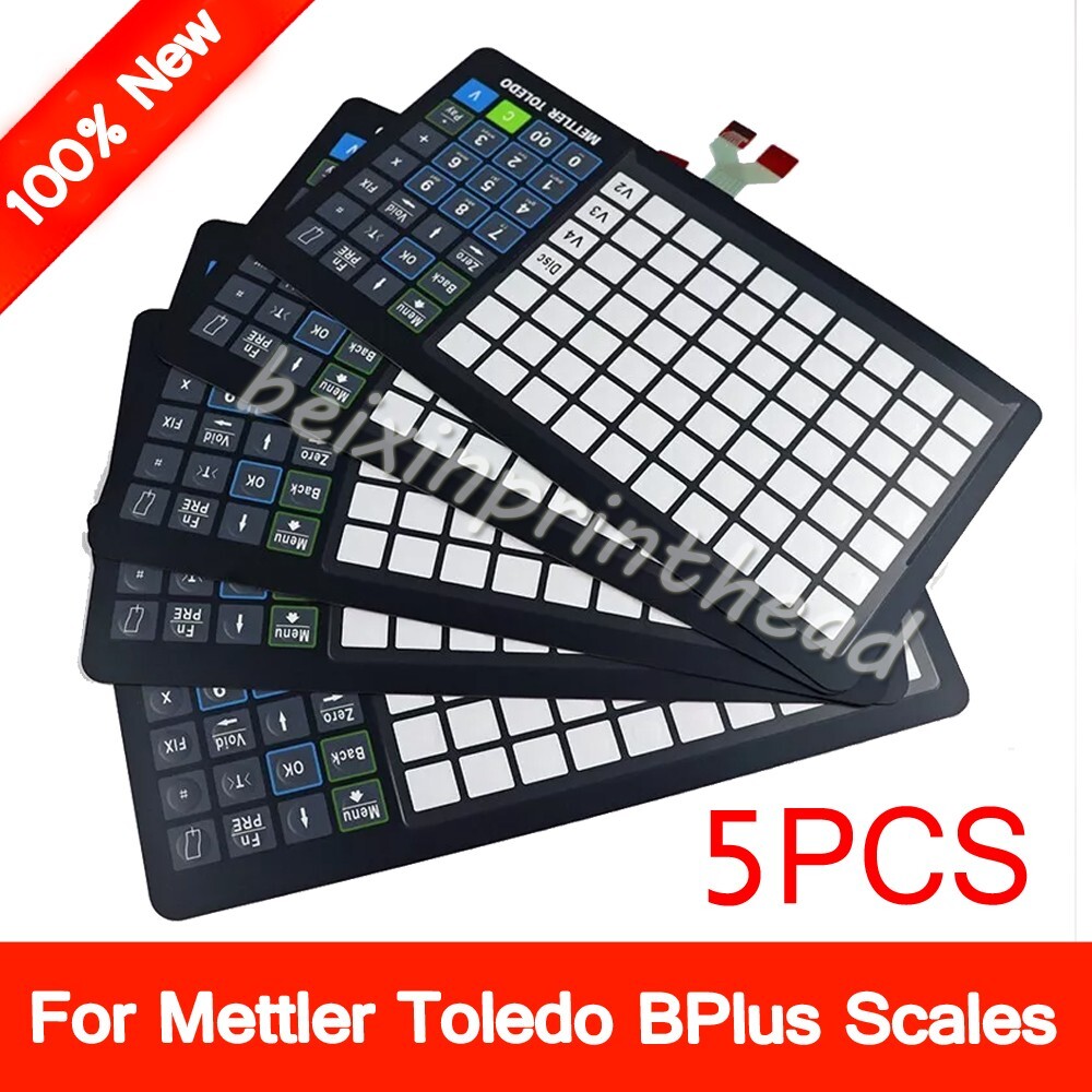5pcs 100% New Keyboard Overlay & Inner Circuitry For Mettler Toledo BPlus Scales