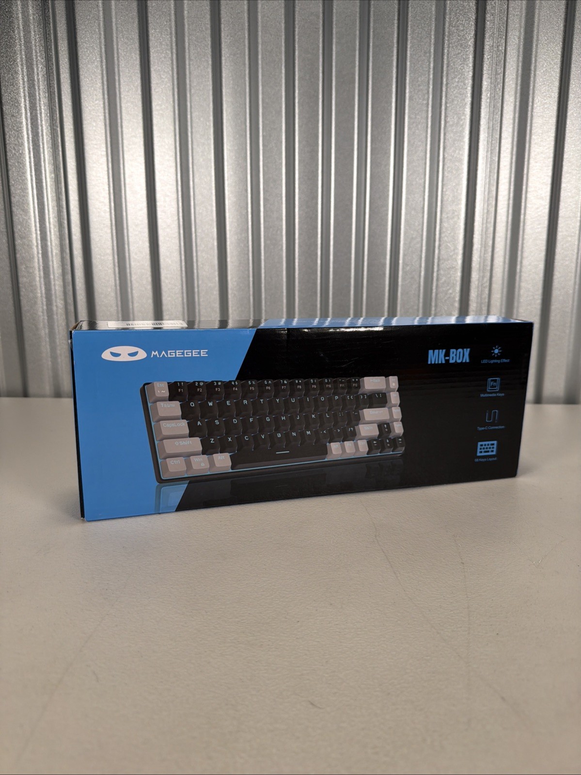 MageGee Portable 60% Mechanical Gaming Keyboard, MK-Box LED Backlit Compact 68