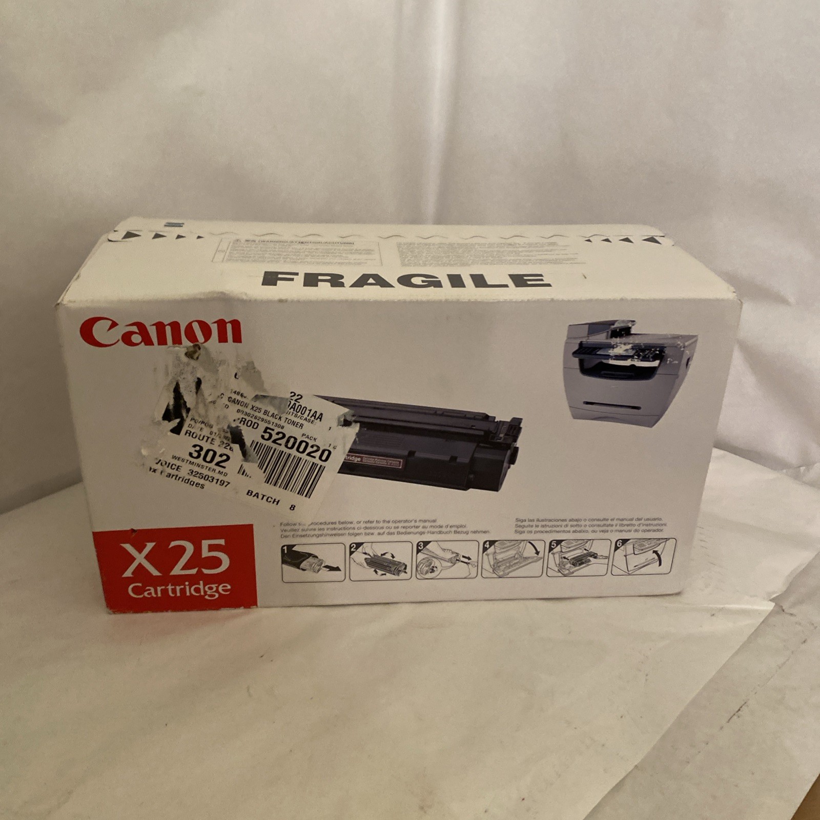 Genuine Canon X25 Black Toner Cartridge 8489A001AA Brand NEW OEM MF5500