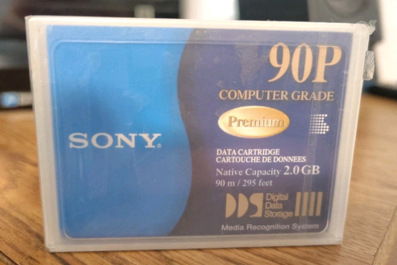 Sony DDS Data Cartridge DG90P 90P 2.0GB Computer Grade Premium Tape