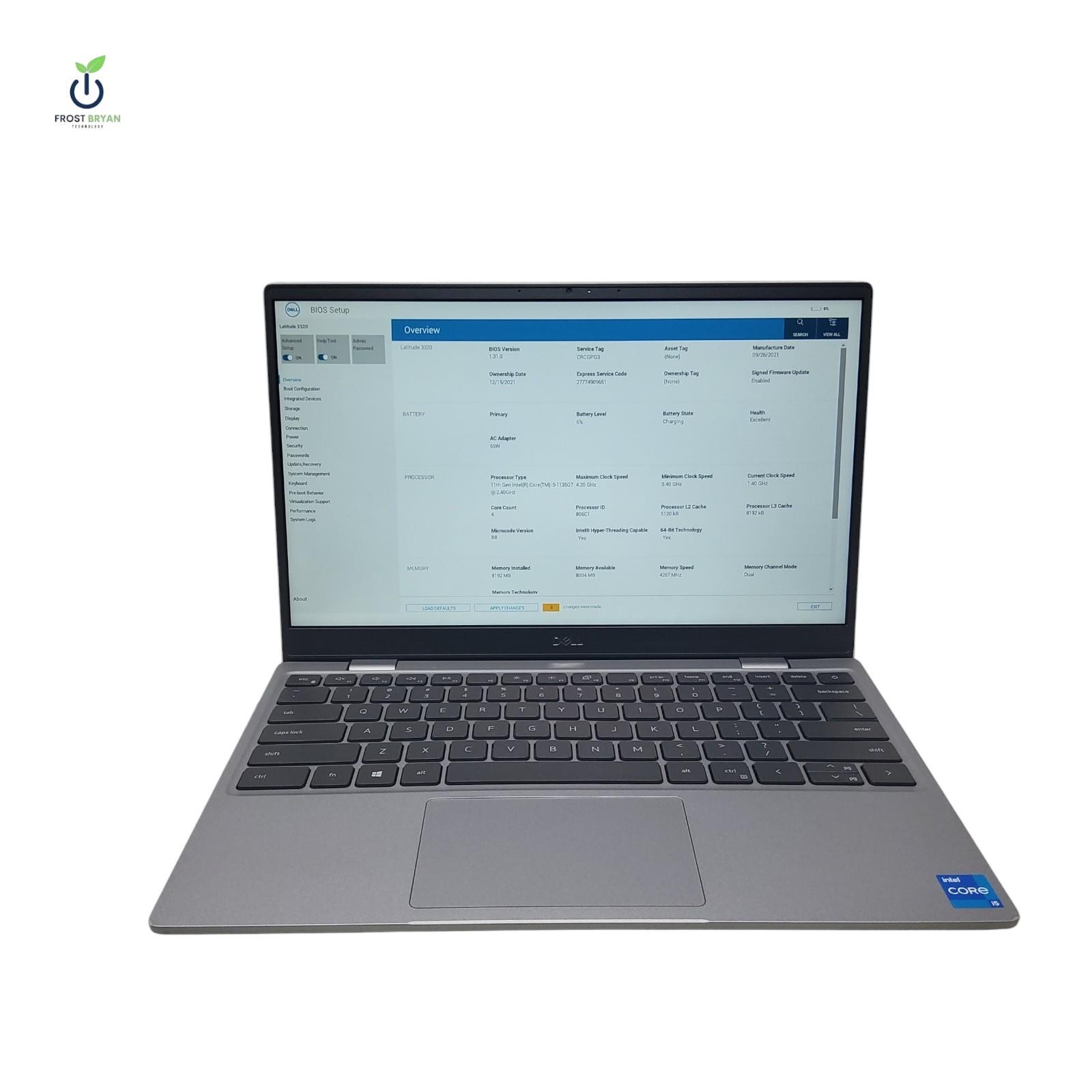 Dell Latitude 3320 13.3" Laptop i5-1135G7 8GB No SSD No OS Grade C [READ]