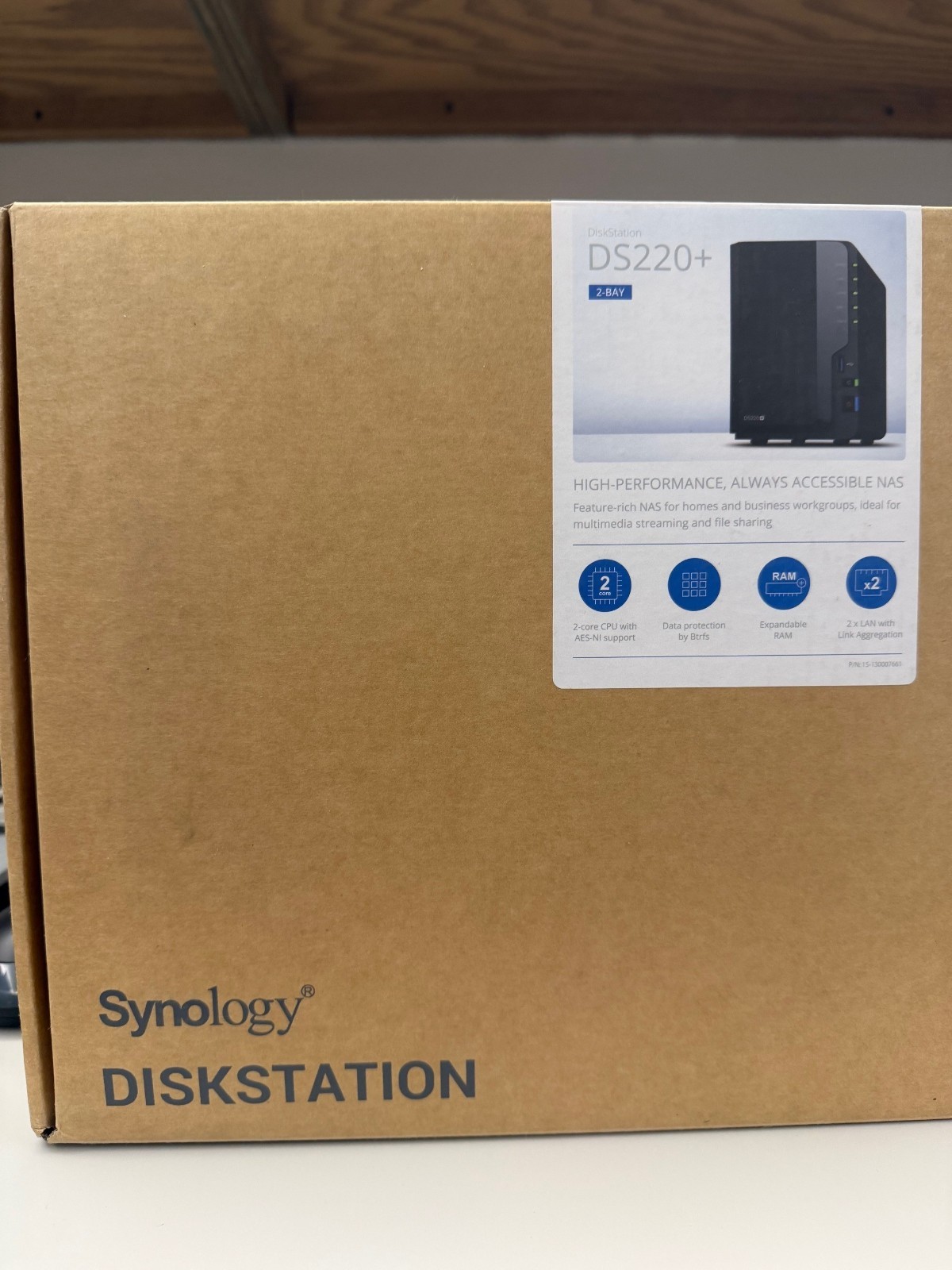 synology 2 bay nas diskstation ds220+ diskless