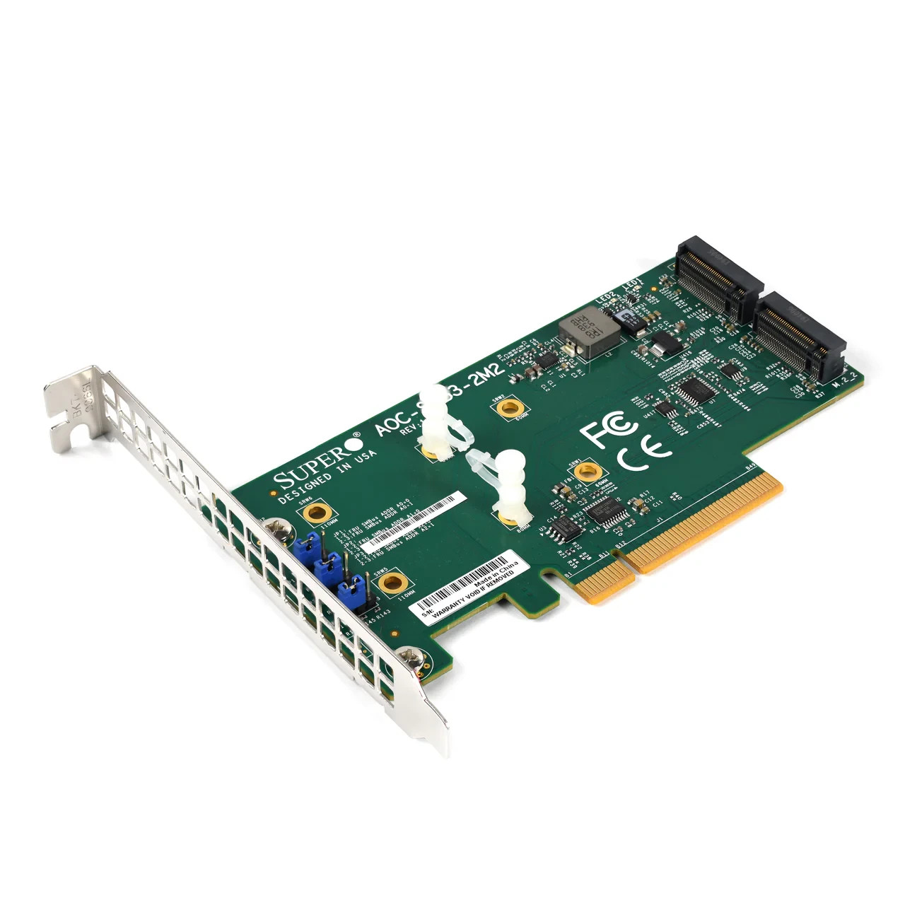U82826 Supermicro AOCSLG32M2 Dual M2 NVMe PCIe 30 x8 AddOn Card G1N