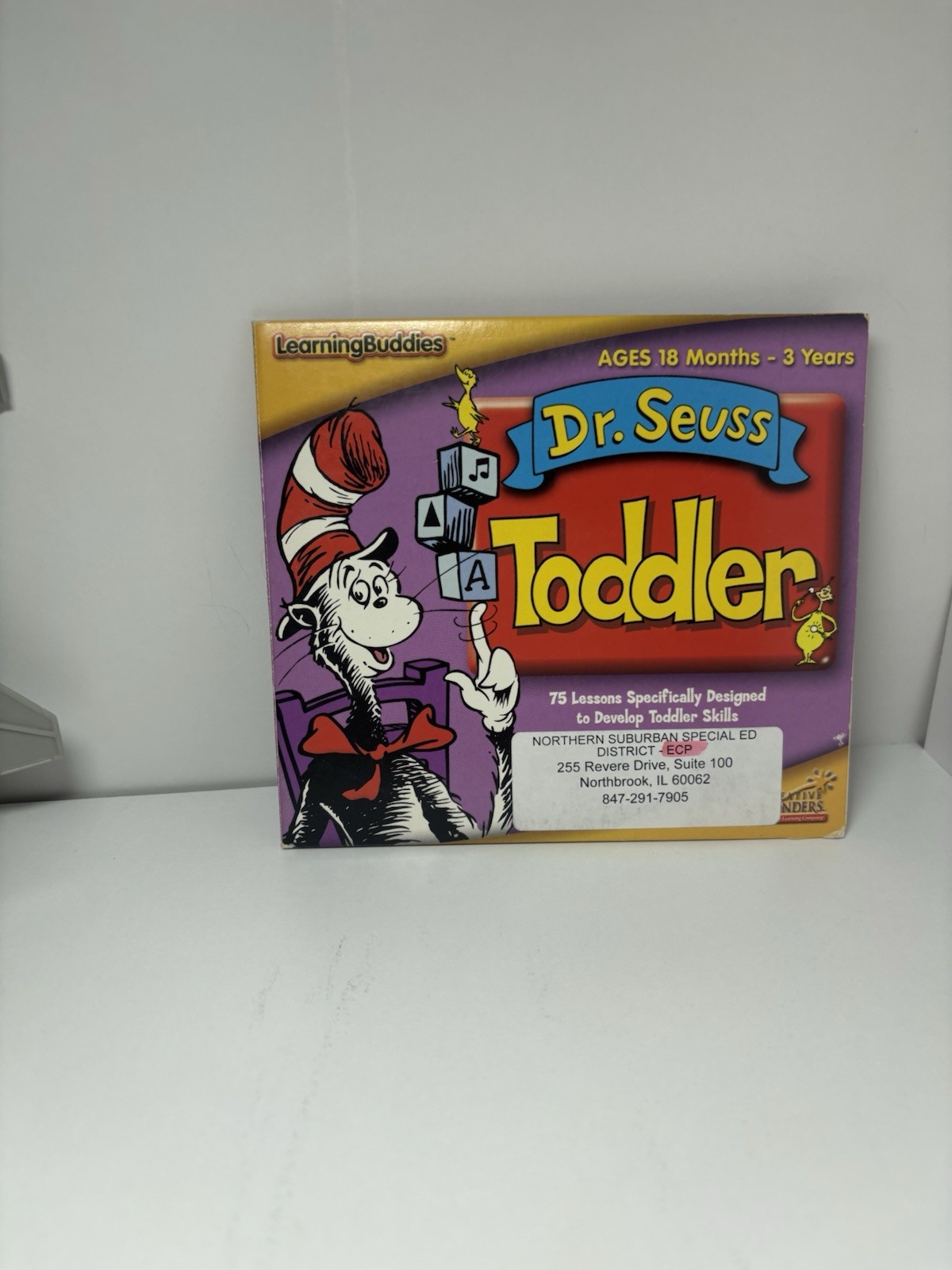 Dr. Seuss Toddler (2 Discs) PC CD ROM ages 18 months To 3 Years 1999 Learning