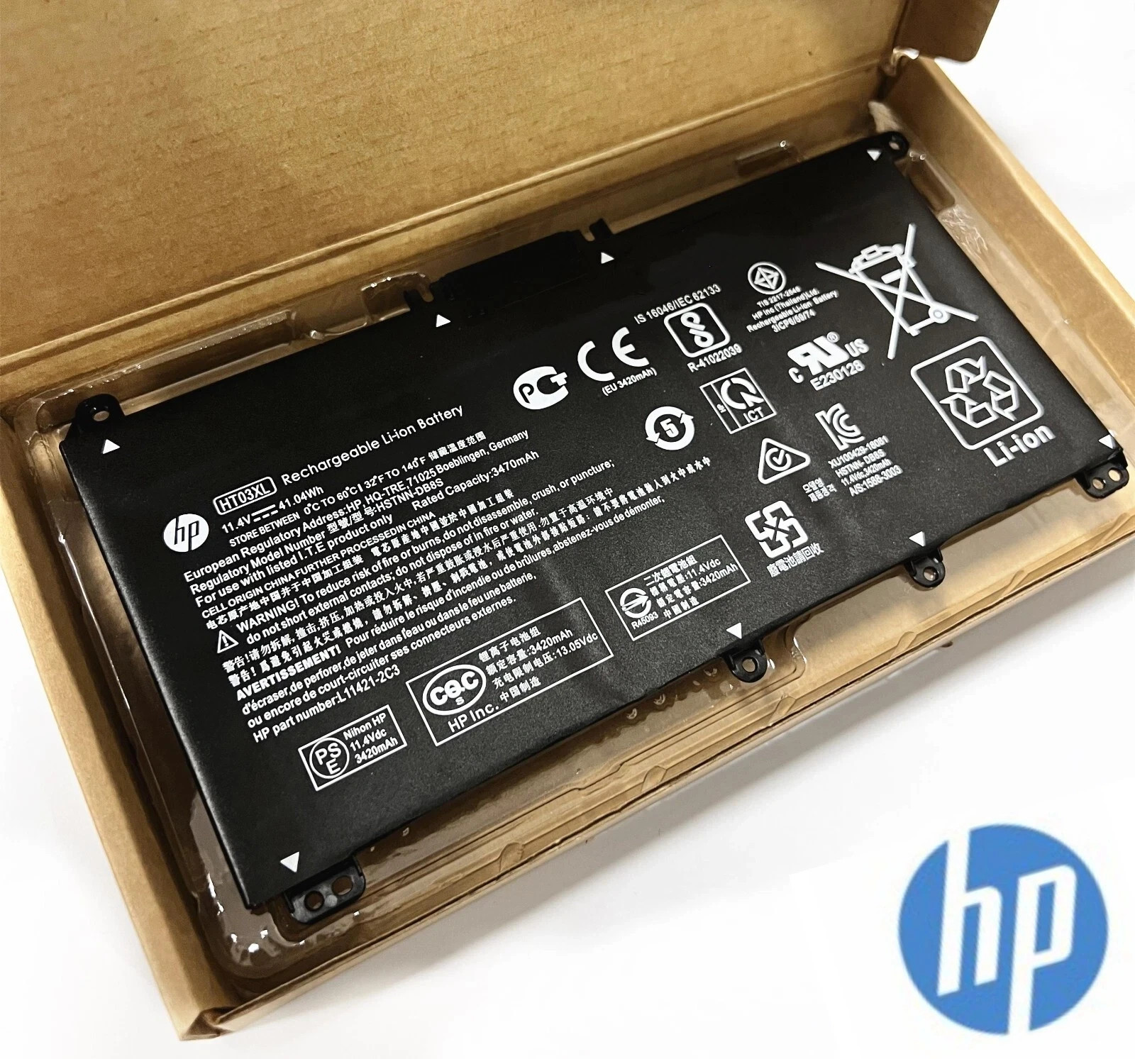 Genuine HT03XL Battery For HP Pavilion 14,15,17 Series 240 G7/245 G7/250 G7