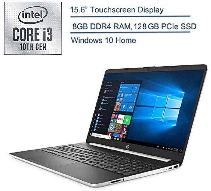 🔥NEW HP 15.6" HD Touchscreen Intel i3-1005G1/8G/128G SSD/Win10 15-dy1731ms 🔥