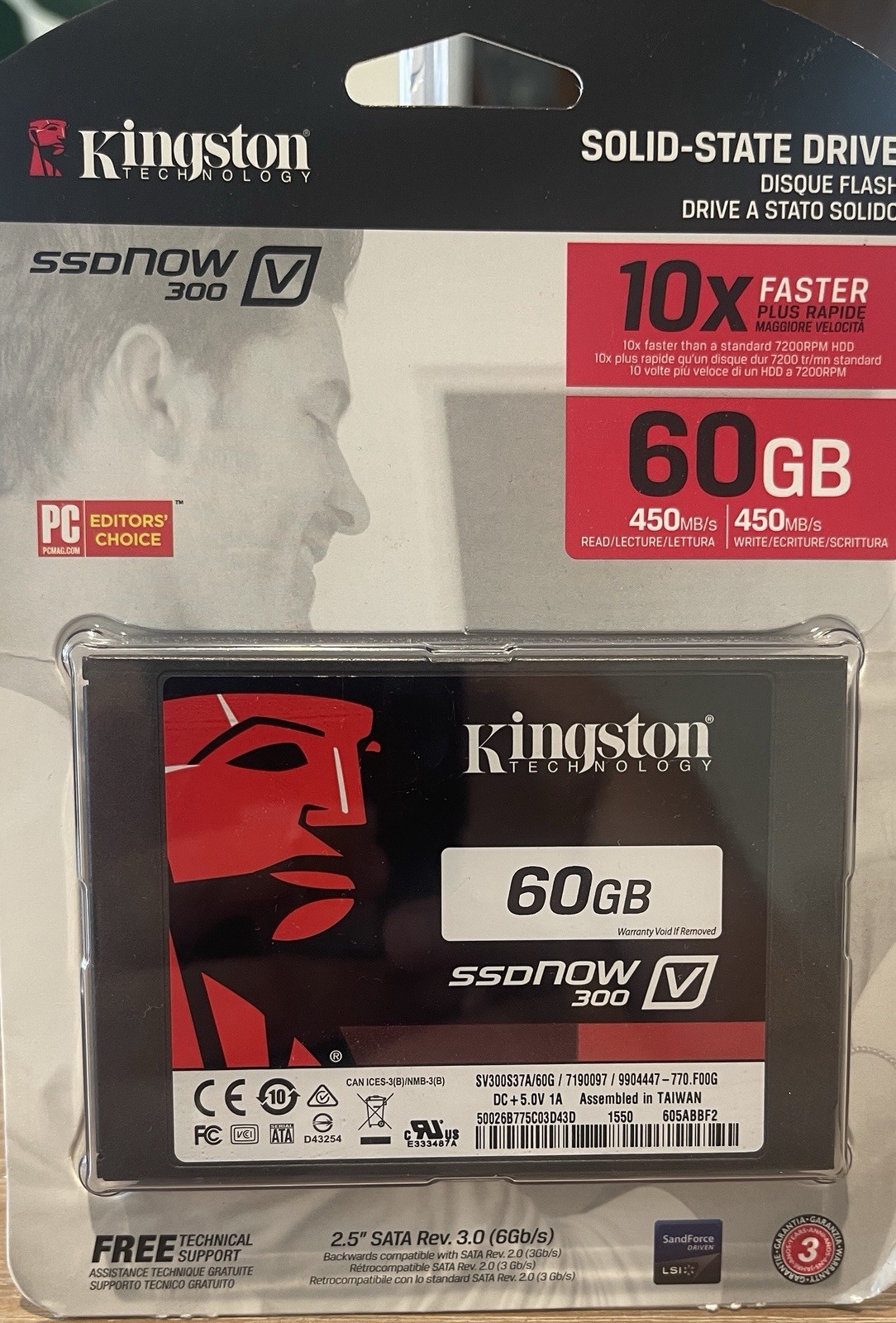 Kingston SSDNow V300 60GB MLC NAND 2.5" SATA III Internal Solid State Drive SSD