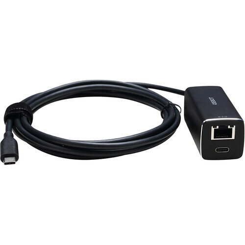 OBSBOT Ultra Compact USB Type C to Ethernet Black Adapter for Tail Air Camera