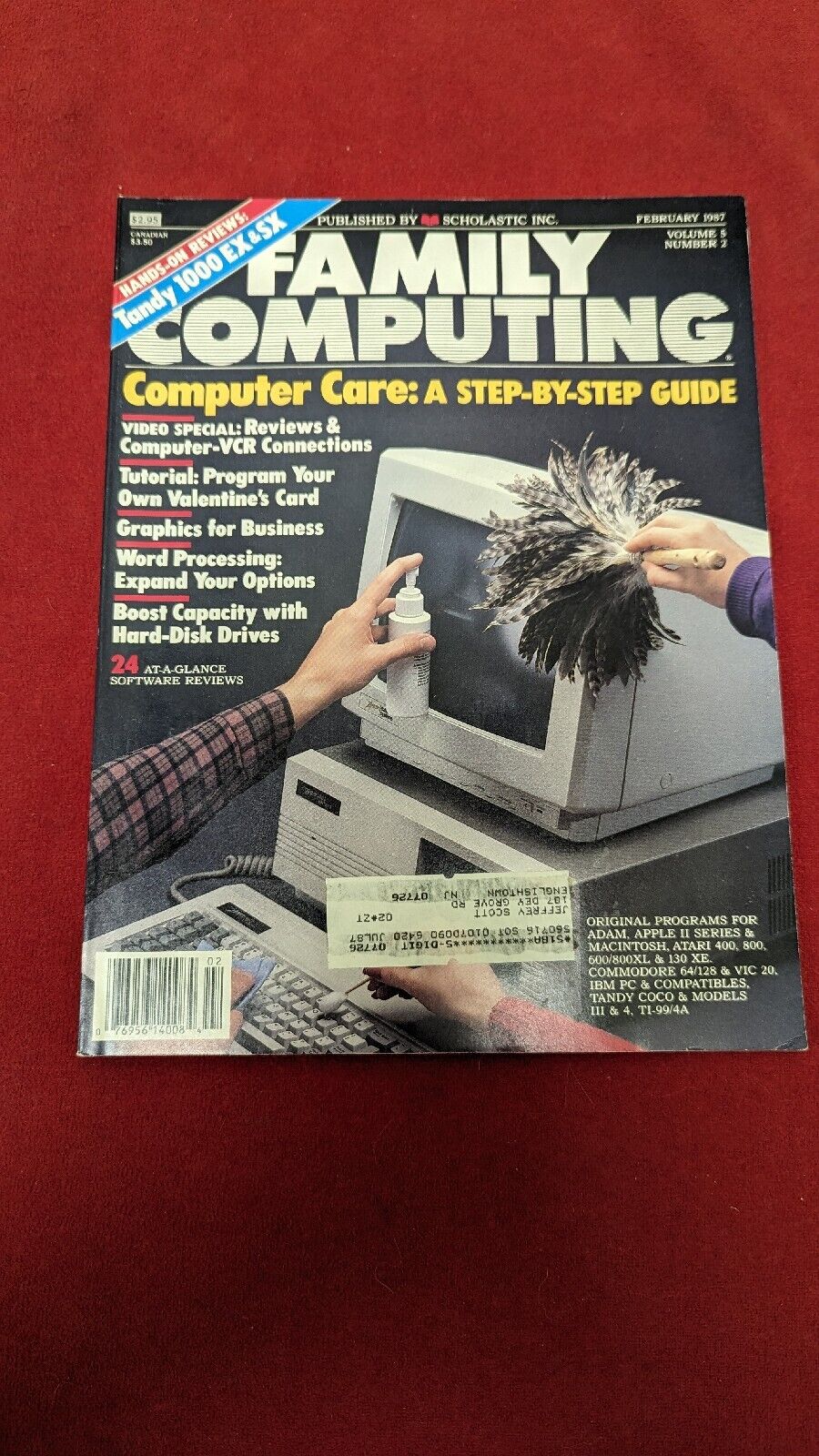 February 1987 Family Computing Magazine Computer Care Guide Volume 5 Number 2