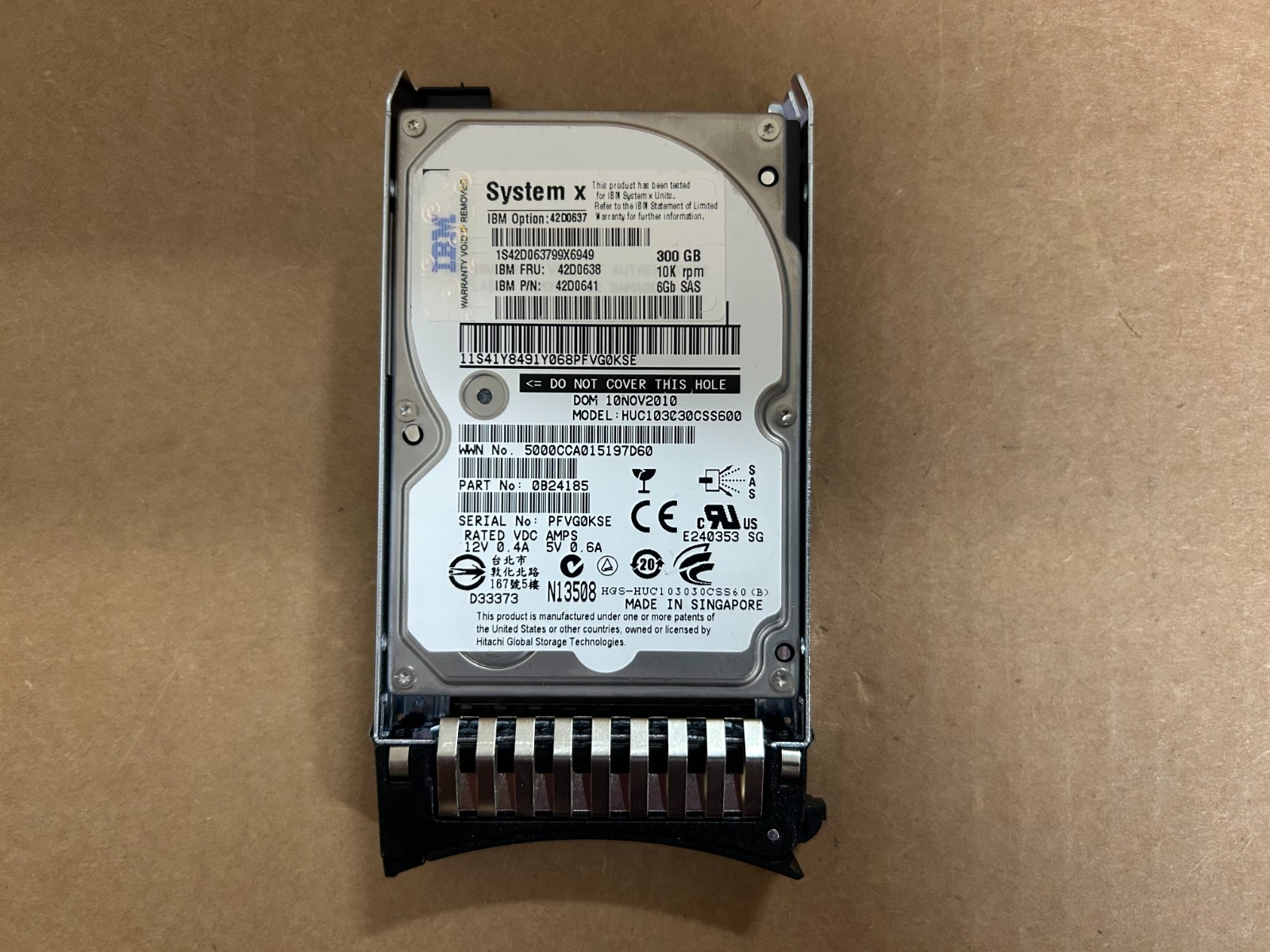 Hitachi Ultrastar HUC151414CSS600 147GB 2.5" SAS Hard Drive HDD