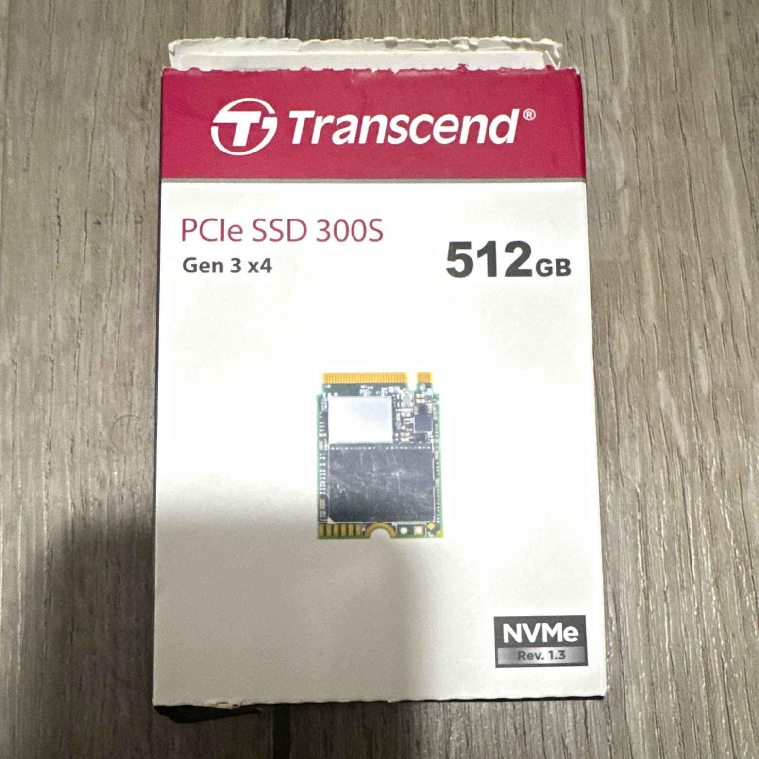 Transcend PCIe SSD 300S 512GB NVMe PCIe Gen 3 x4 M.2 Internal SSD