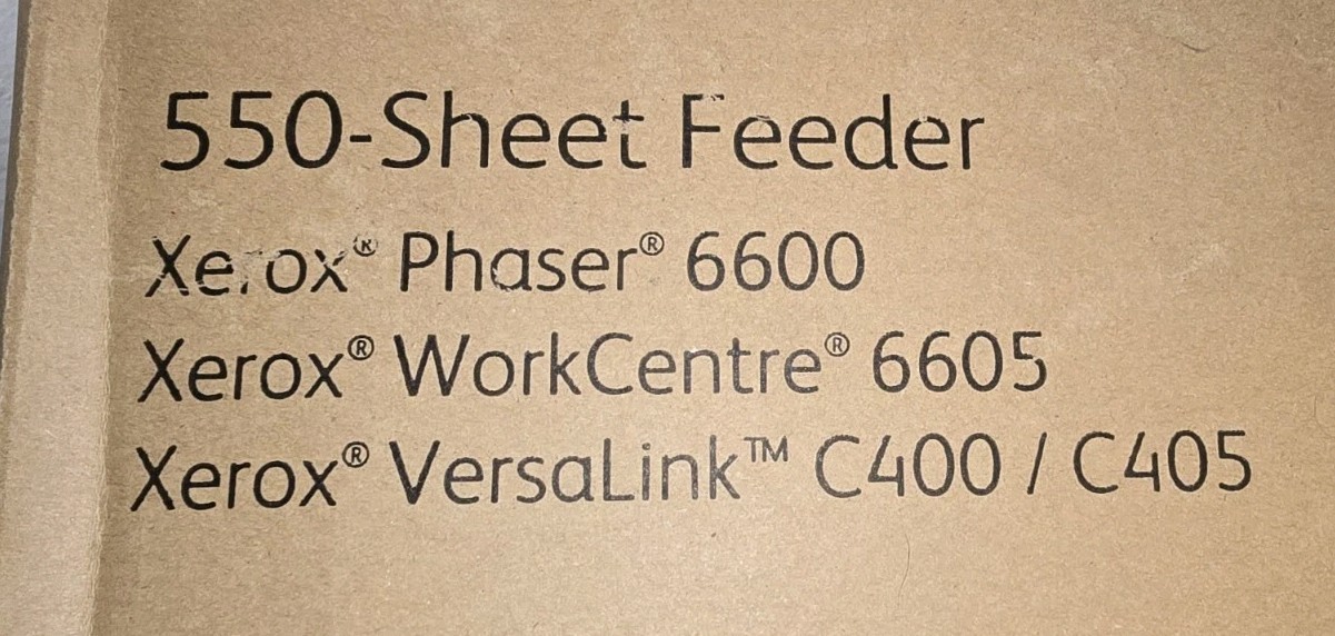 Xerox Phaser 6600, VersaLink, C400/C405, WorkCentre 6605 - 550-Sheet Paper Tray 