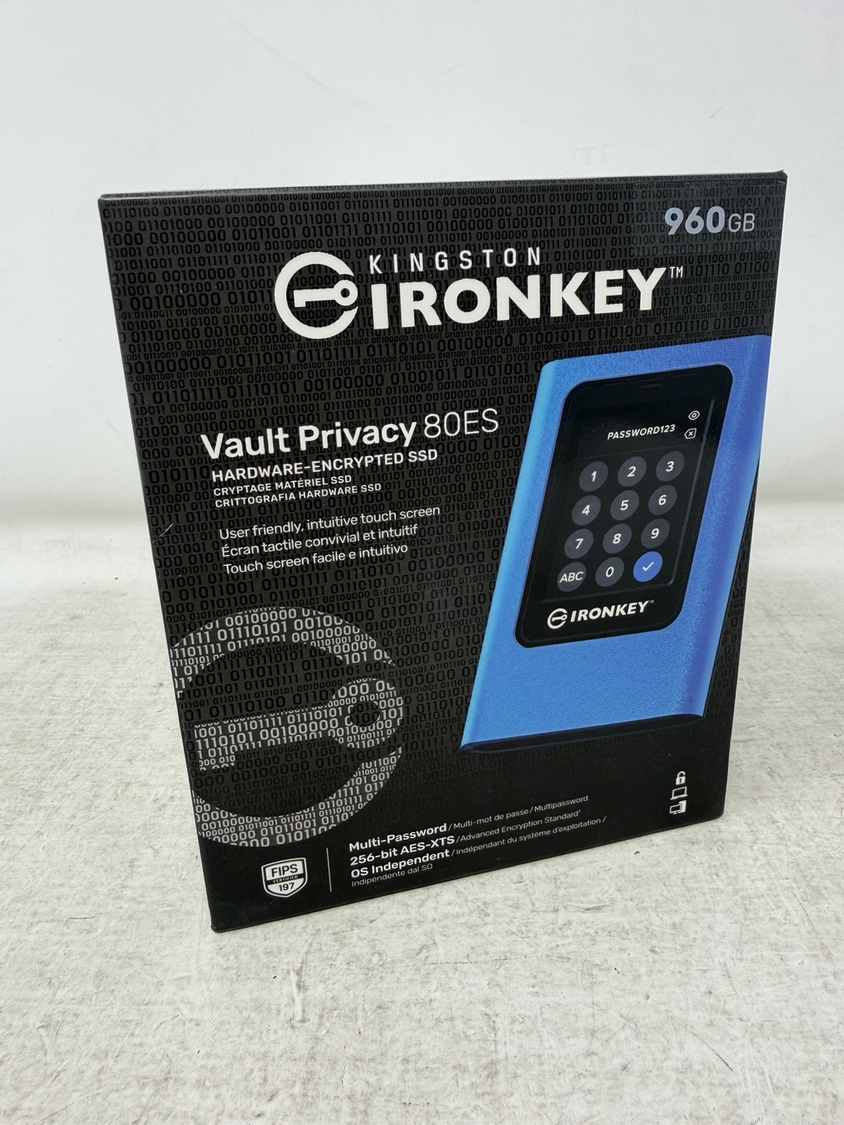 Kingston Technology IronKey Vault Privacy 80 - 960GB SSD - Blue
