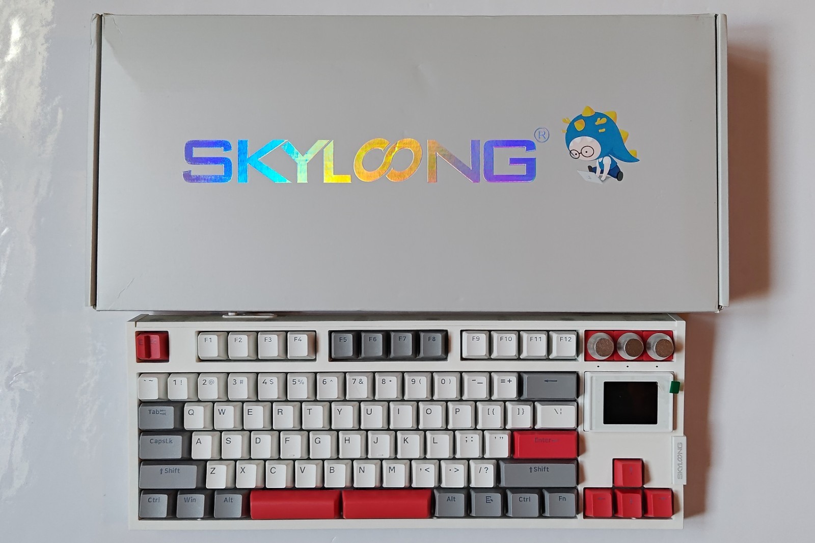 Skyloong GK87 Pro Split Spacebar 1.7" Screen Mechanical Keyboard Silent Switches