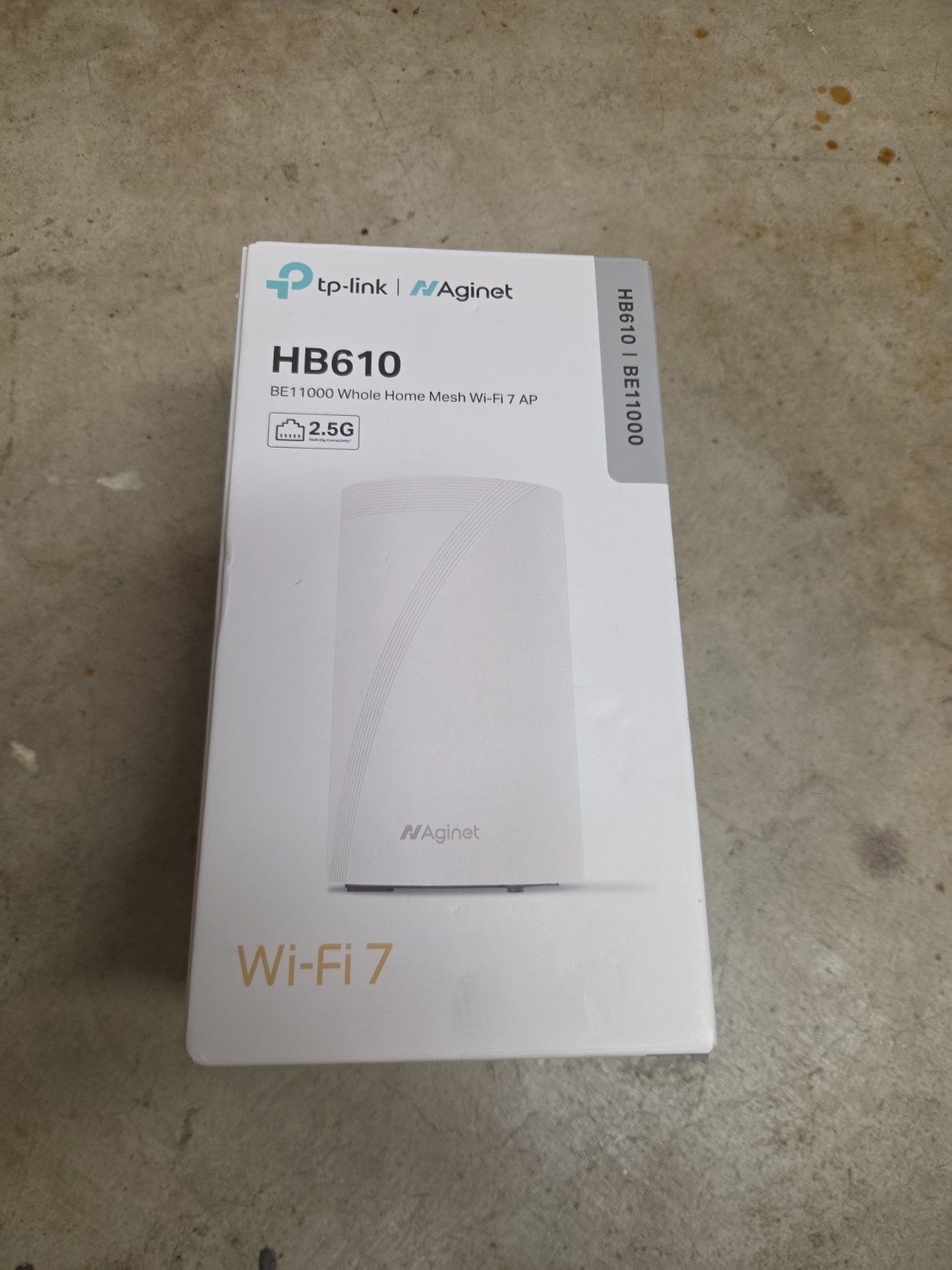 TP-Link Aginet HB610 BE11000 Wi‑Fi 7 Mesh Whole Home Router, White Ziply Fiber
