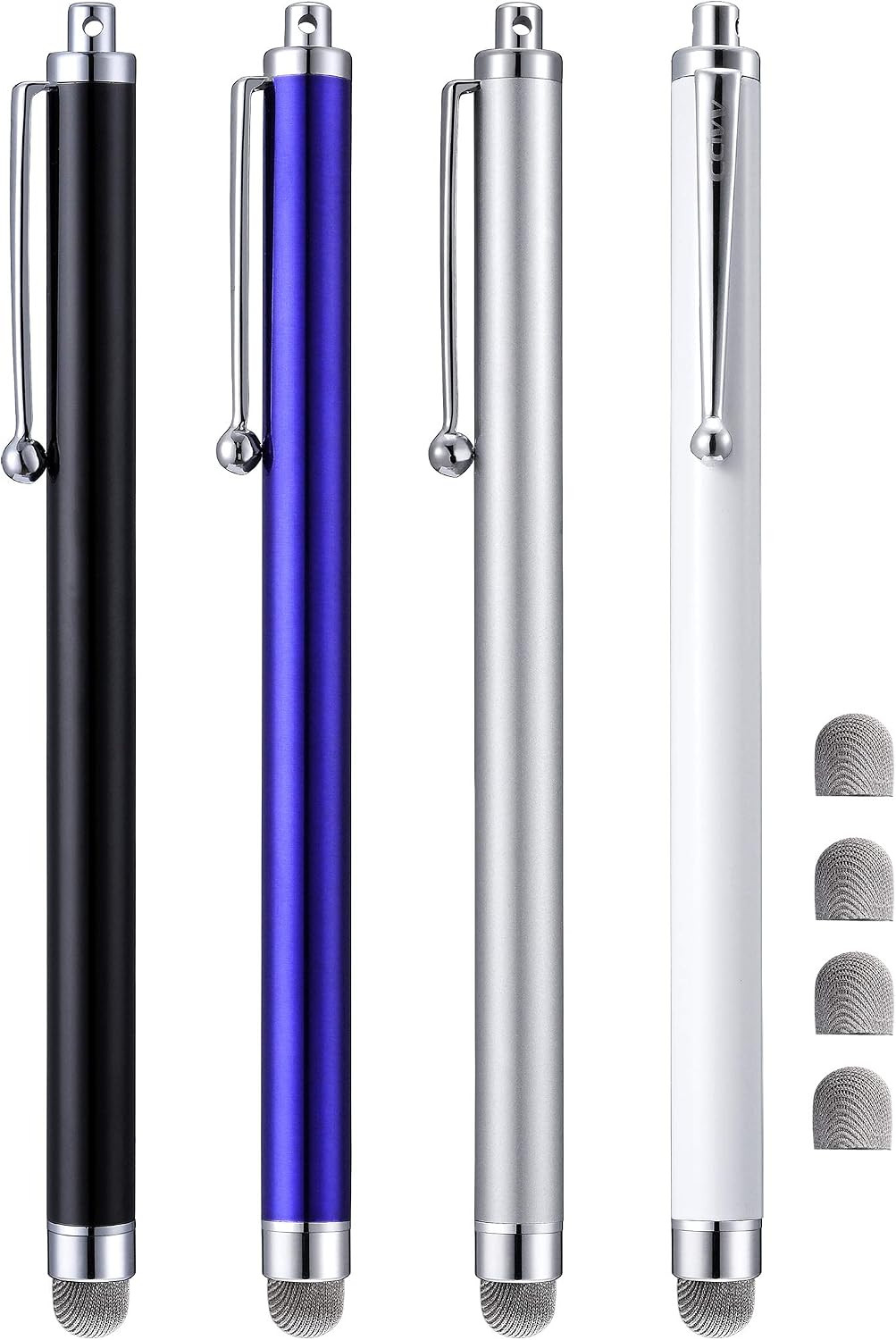 Stylus Pens, CCIVV 4 Pcs 5.6 Inches Mesh Tip Stylus for Touch Screens, Ipad