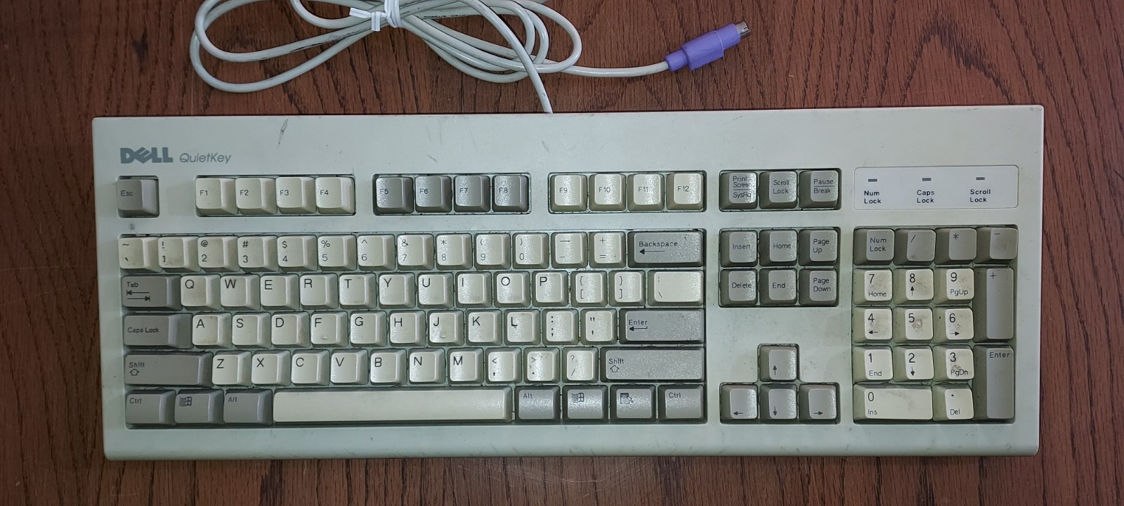 DELL QuietKey  Keyboard SK-8000 Off White PS/2 OC1A
