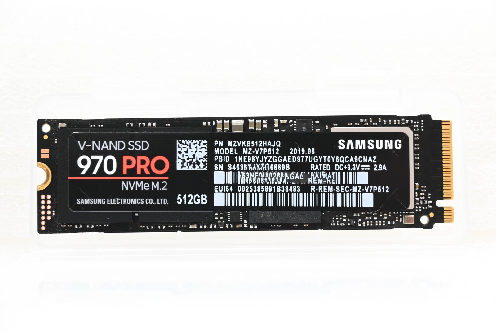 Samsung 970 PRO 512GB M.2 NVMe MLC SSD MZ-V7P512 - 99% Health SoftRAID Tested
