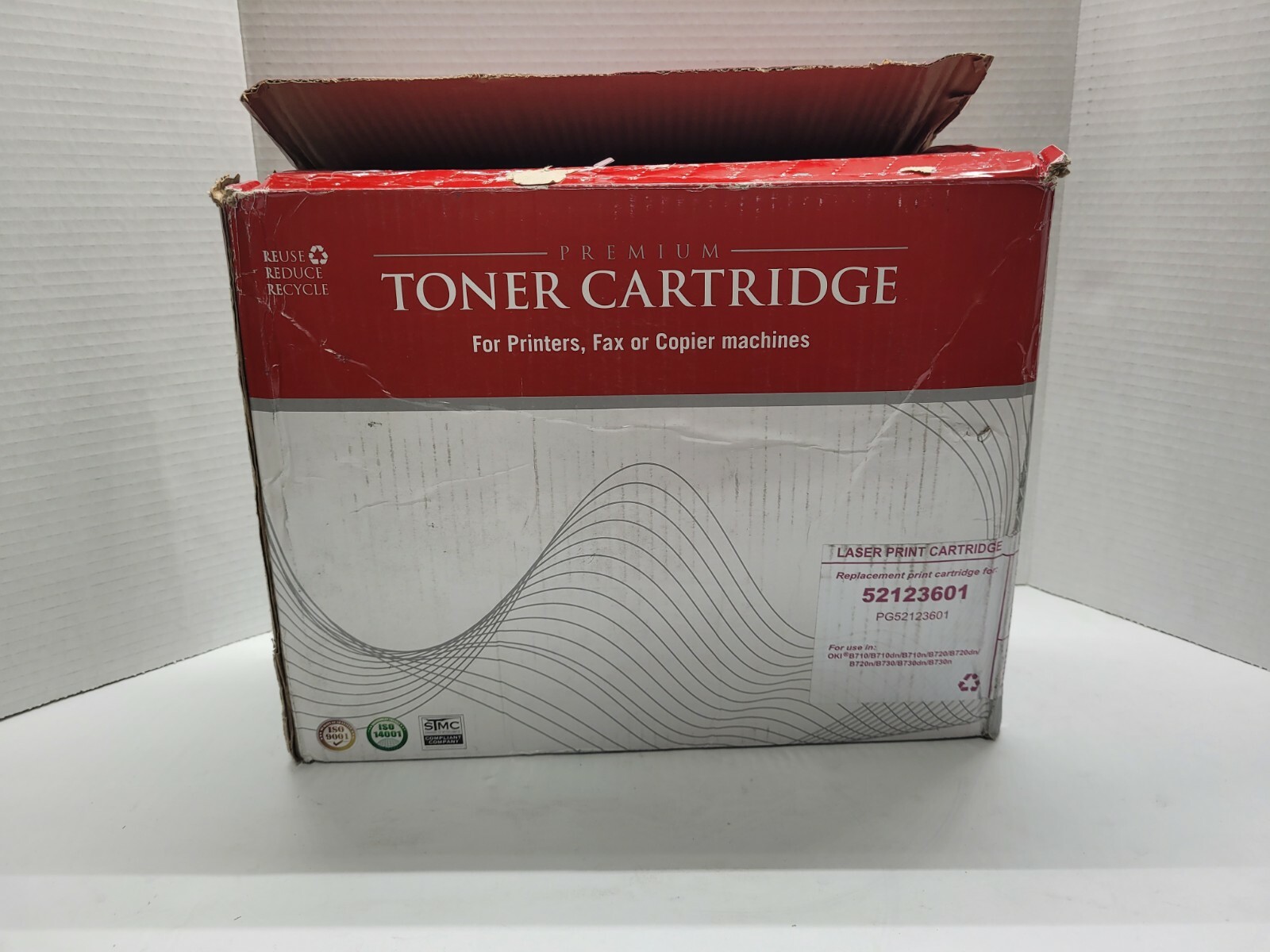 For Okidata 52123601 BLACK TONER CARTRIDGE B710DN B710N B720N B730DN B730N 15000