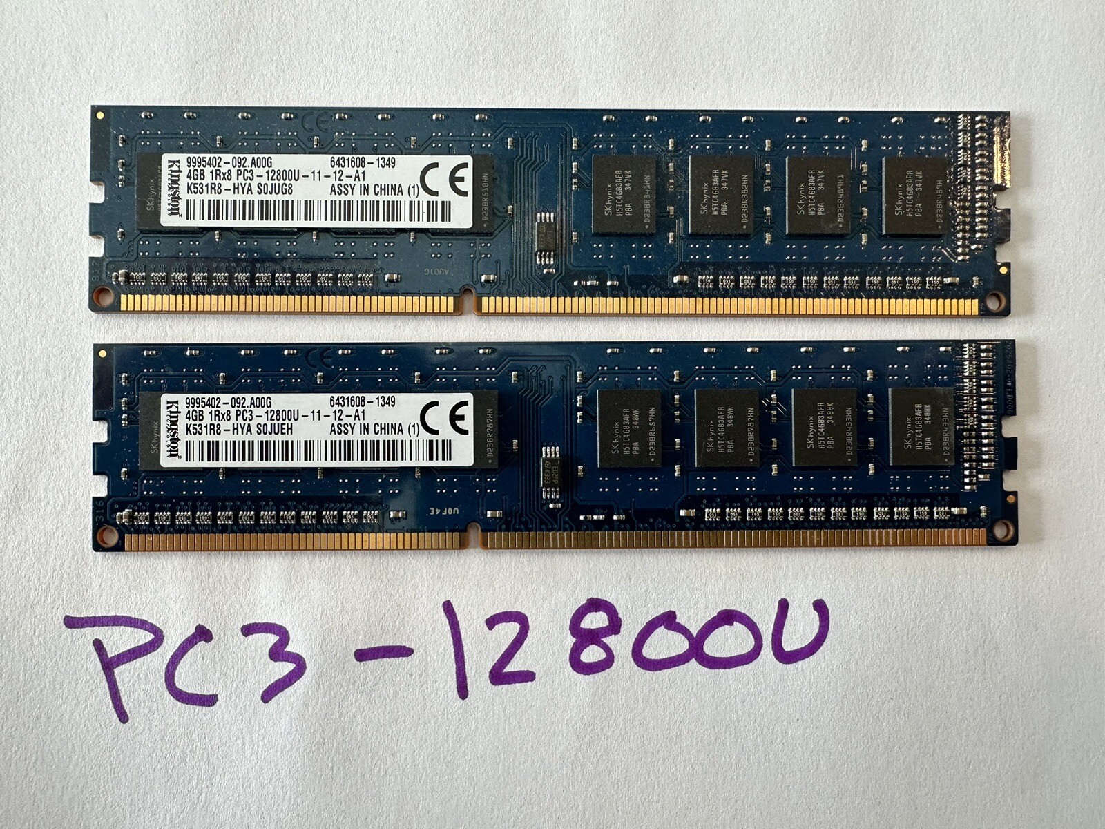 8GB 2X4GB DDR3 PC3-12800U Desktop Memory Ram DELL HP LENOVO ACER GATEWAY 
