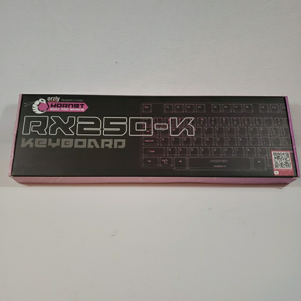 Orzly Pink Hornet RX250-K Gaming Keyboard LED Backlit Cute USB Wired