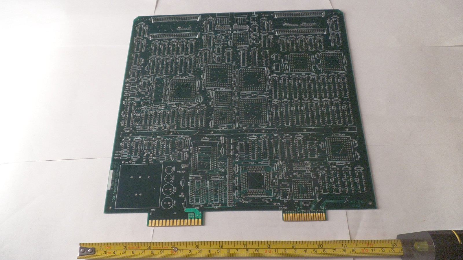 Bare PCB printed circuit board, 12" x 11" for solder practice or art project