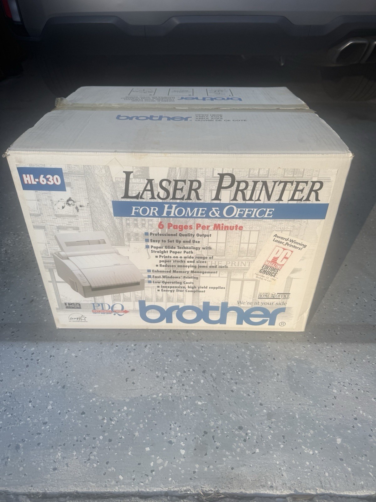 Brother HL-630 Monochrome Laser Printer NOS Open Box Vintage Unused Legacy