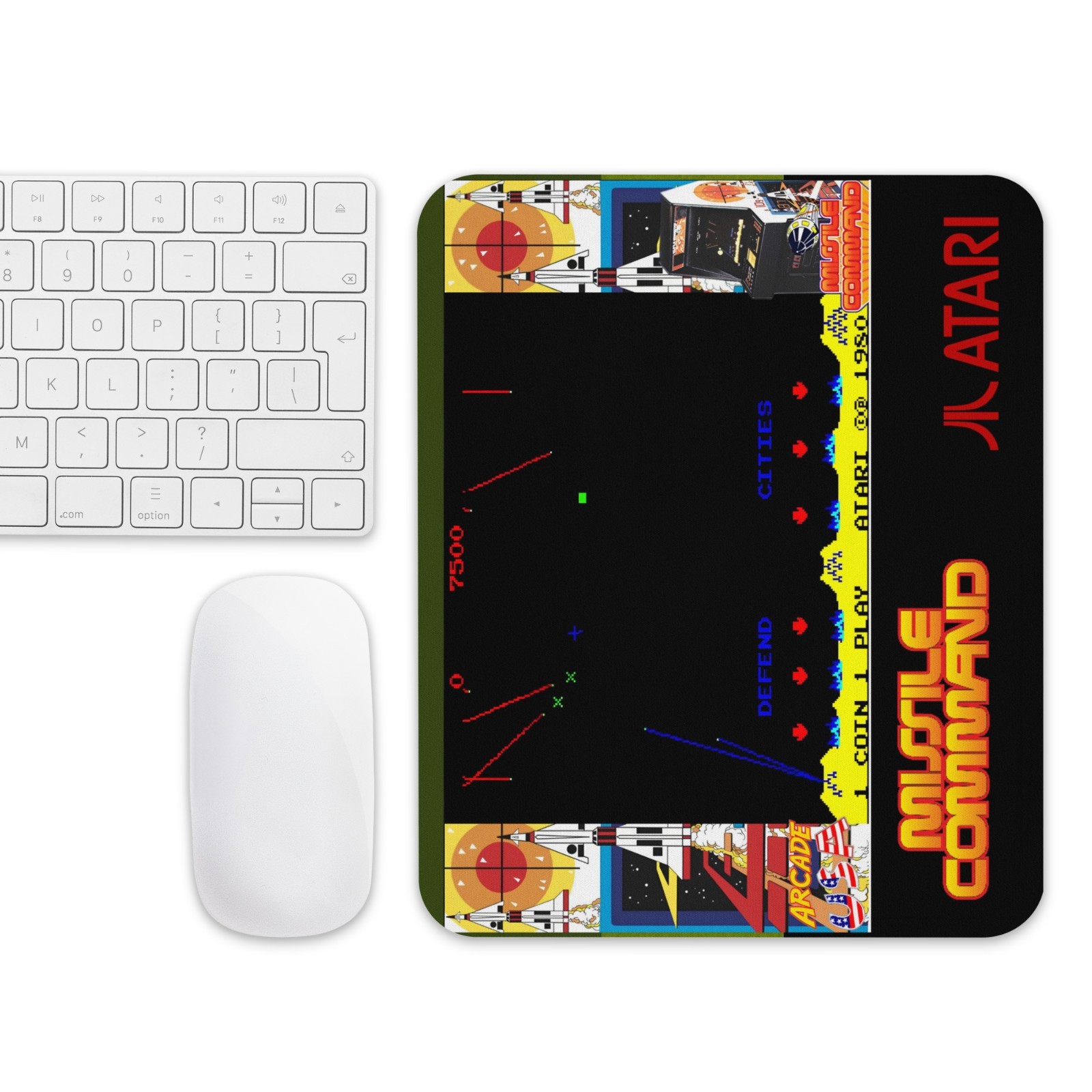 Missile Command  Atari Arcade - Mouse Pad NEW 9.5" x 7.75" Non Slip 2