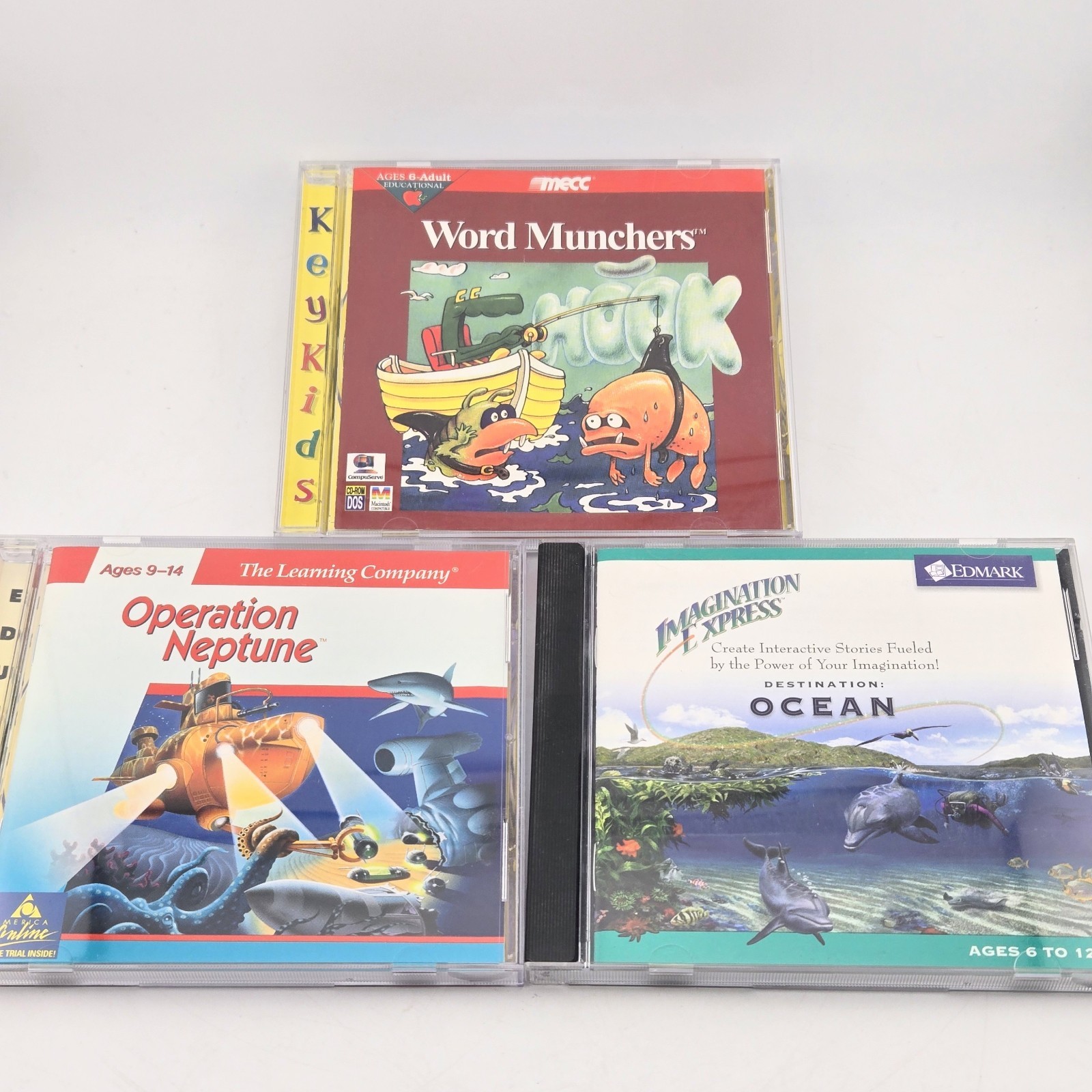 Kids Educational PC Mac CD-ROM 1990s Lot of 3 Problem Solving Reading Science