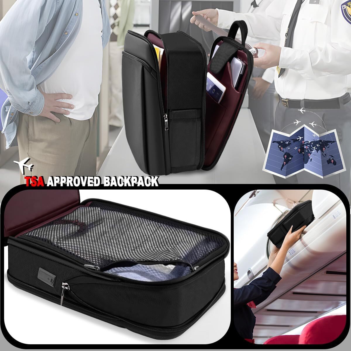 Slim Expandable 15 15.6 16-inch Laptop Backpack Anti-theft Bag with USB Port