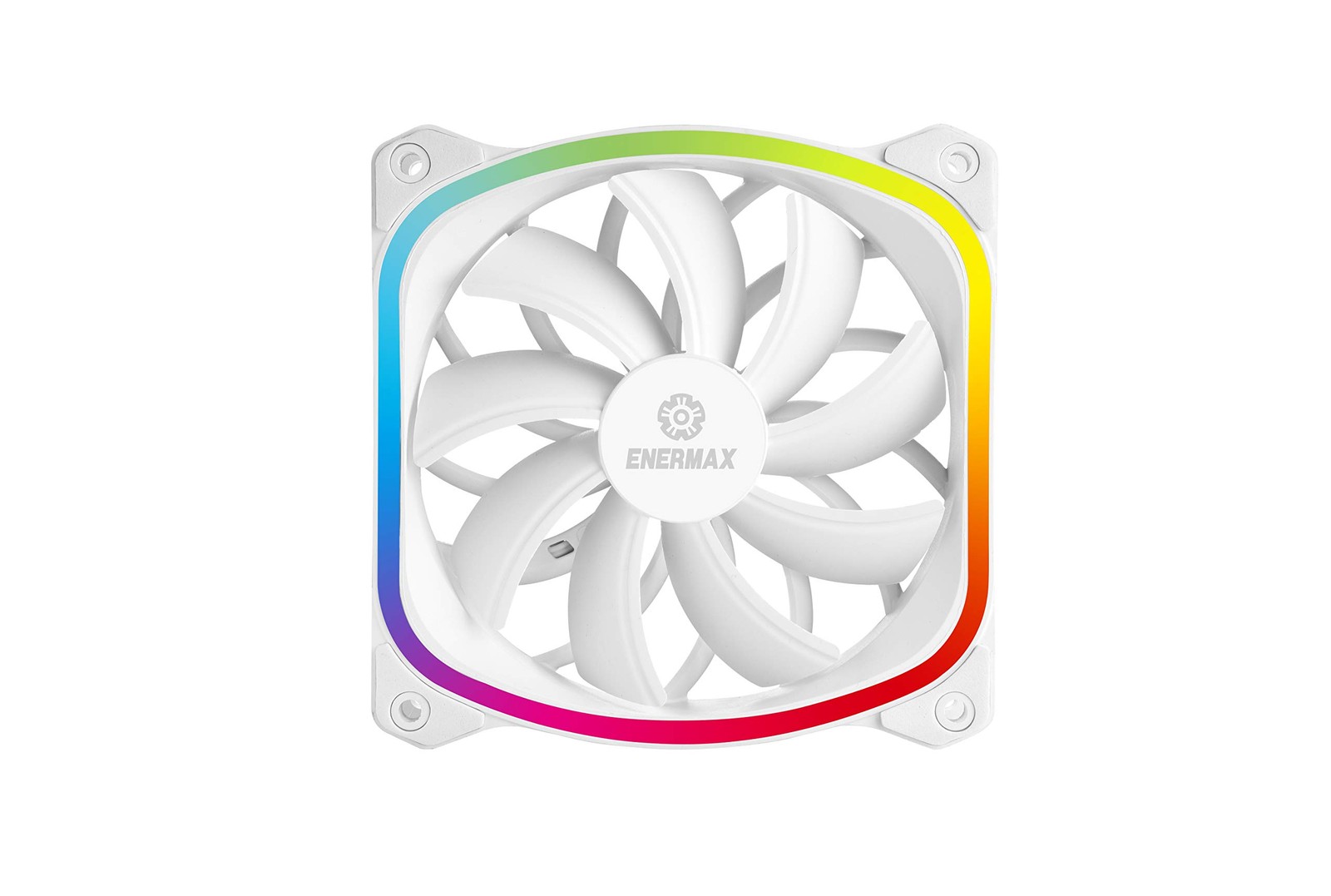 Enermax Squa Rgb Pwm 120mm Case Fan, Addressable Rgb Sync Via Motherboard, Singl