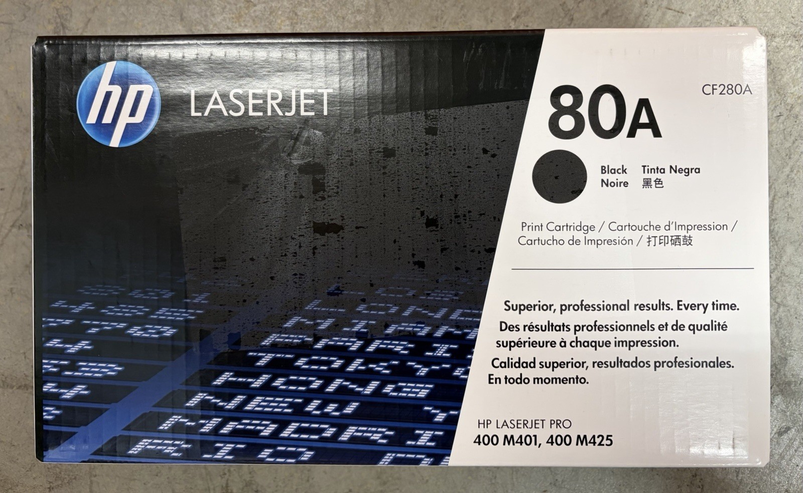 HP 80A CF280A GENUINE Black LaserJet Toner Cartridge NEW SEALED