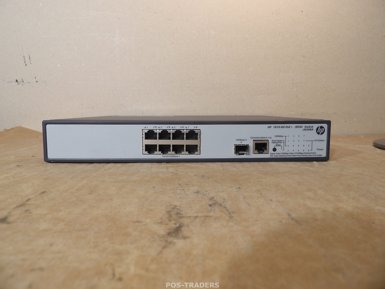HP JG349A 1910-8G-PoE+ 8 Port Gigabit Smart Switch PoE+ 65W - EXCL RACK EARS