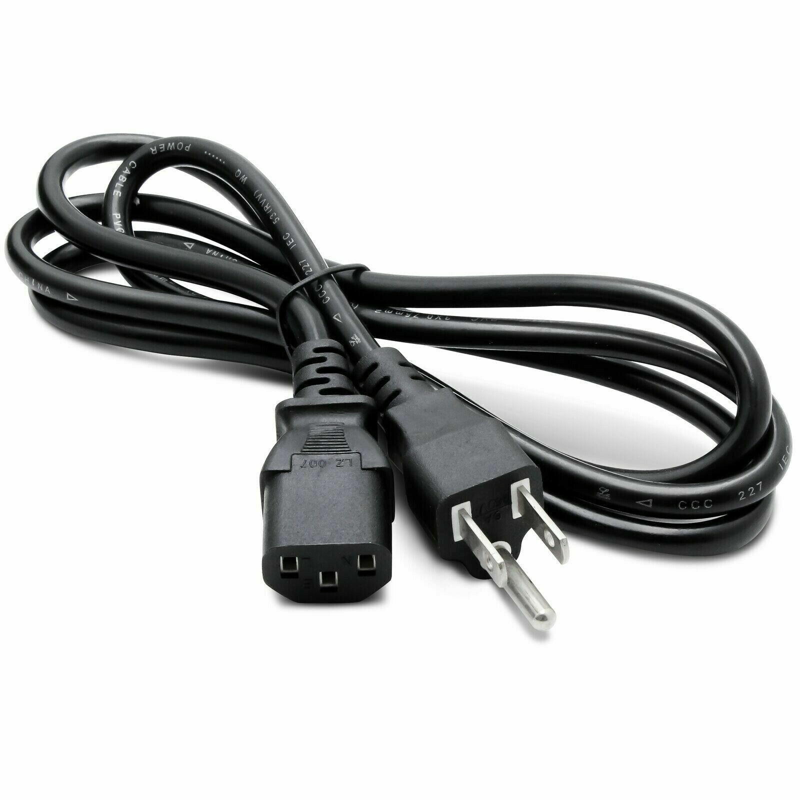 3 Prong Replacement AC Power Cord Cable US Plug PC Desktop  XBox Cisco Printer