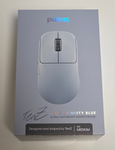 Pulsar VALORANT TenZ 2.0 Edition Wireless Gaming Mouse Misty Blue Medium New