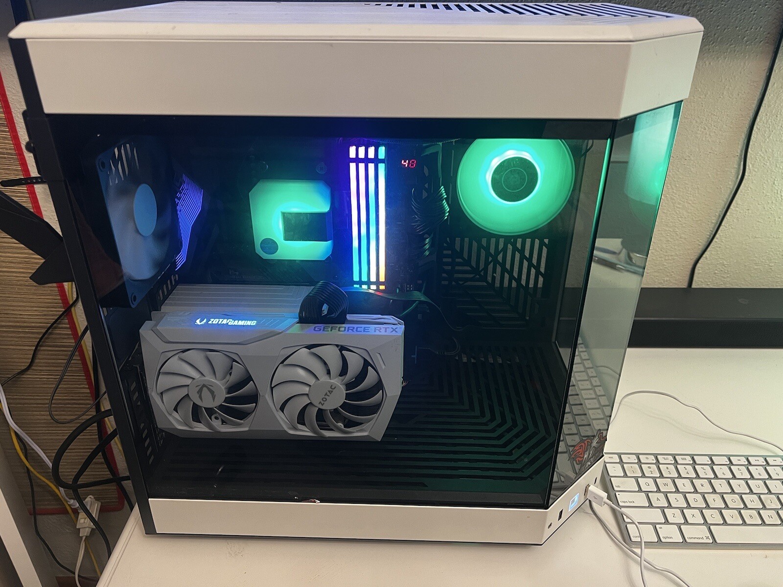 Gaming HYTE Liquid Cooled  12 Core Ryzen 9, 64 Gig Ram, SSD, 12 Gig Zotac GPU