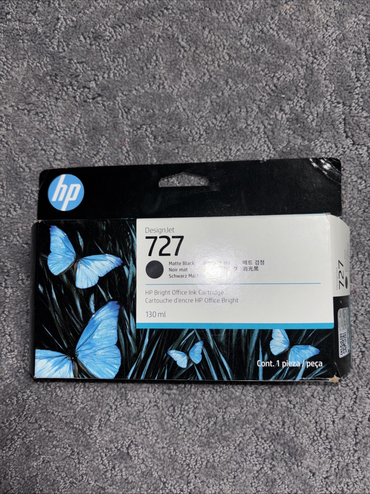 Genuinely HP 727 Black Ink Cartridge - B3P22A